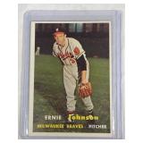 1957 Topps TOUGH #333 Ernie Johnson - Milwaukee