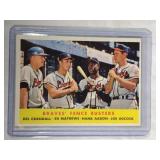1958 Topps #351 Braves Fence Busters  Hank Aaron
