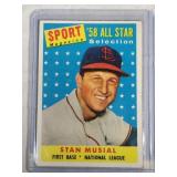 1958 Topps #476 Stan Musial All- Star  St. Louis