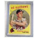 1959 Topps #450 Ed Mathews Milwaukee Braves Eddie