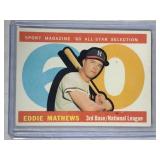 1960 Topps HIGH #558 Ed Mathews All-StarMilwaukee