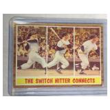 1962 Topps #318 Mickey Mantle The Switch Hitter