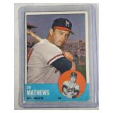 1963 Topps #275 Ed Mathews Milwaukee Braves Eddie