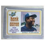 1974 Topps #1 Hank Aaron Atlanta Milwaukee Braves