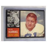 1962 Topps #58 Alex Karras  Detroit Lions Iowa