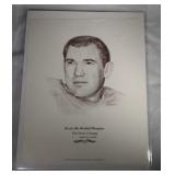 RARE 1967 Williams Portraits Forrest Gregg - Green