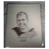RARE 1967 Williams Portraits Bart Starr -Green Bay