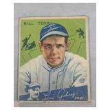 1934 Goudey Baseball Bill Terry #21