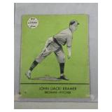 1941 Goudey Baseball John Jack Kramer #14