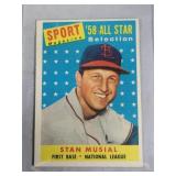 1958 Topps All Star Baseball Stan Musial #476