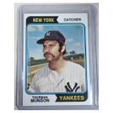 1974 Topps Baseball Thurmon Munson #340