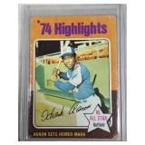 1975 Topps Baseball Hank Aaron #1