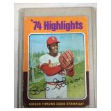 1975 Topps Baseball Bob Gibson #3