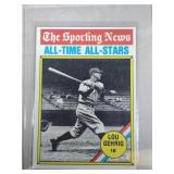 1976 Topps Baseball Lou Gehrig #341