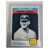 1976 Topps Baseball Walter Johnson #476