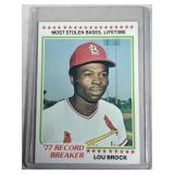 1978 Topps Baseball Lou Brock #1