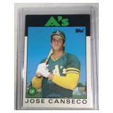 1986 Topps Traded Baseball Jose Canseco #20T