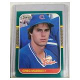 1987 Donruss The Rookies Greg Maddux #52 rookie