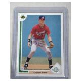 1991 UD Baseball Chipper Jones #55 rookie