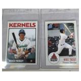 Mike Trout Minor League Baseball Cards - 2 cards
