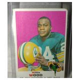 1969 Topps Football Willie Woods #168