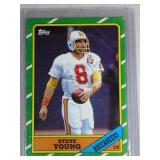 1986 Tops Football Steve Young #374 rookie