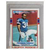 1989 Topps Football Thurman Thomas #45 rookie