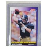 1991 Score Football Brett Favre #611 rookie