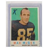 1959 Topps Football Max McGee #4 rookie