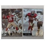 1993 Playoff Football Montana #8 & Rice #2