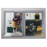 two 2001 UD Jersey cards - Dorsey Levens #DL-J &