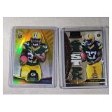 two Eddie Lacey football cards - 2013 Topps Chrome