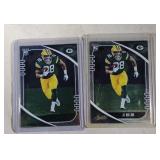 two 2020 Absoute Football AJ Dillon cards #103