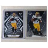 two AJ Dilion Football cards - #125 Phoenix & #226