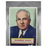 1956 Topps Baseball Warren Giles #2