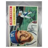 1956 Topps Baseball #76 and #77