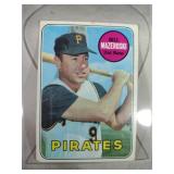 1969 Topps Baseball Bill Mazeroski #335