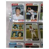 1974 Topps Baseball Lot of 9 Cards