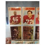 1966 Philadelphia Football Lot of 9 Cards