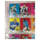 1969 Topps Football Lot of 9 Cards