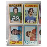 1972 Topps Football Lot of 9 Cards