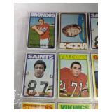 1972 Topps Football Lot of 9 Cards