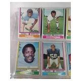1974 Topps Football Lot of 9 Cards