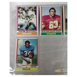 1974 Topps Football Lot of 4 Cards