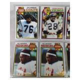 1979 Topps Football Lot of 9 Cards