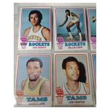 1973-1974 Topps BKB Lot of 9 Cards