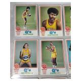 1973-1974 Topps BKB Lot of 9 Cards