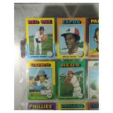 1975 Topps Baseball Lot of 9 Cards