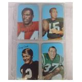 1970 Topps Supers Football Lot of 4 Cards