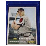 1957 Topps #133 Del Crandall - Milwaukee Braves